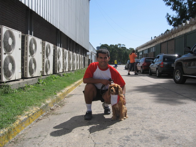 Posando antes de competir