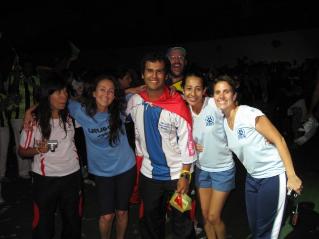 Con amigos de Argentina: Leticia, Mara, Rodrigo y María