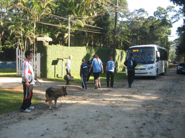 Partiendo para un dia de competencia
